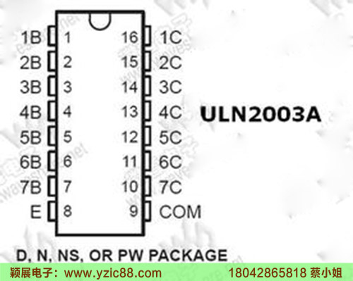 ULN2003AN脚引参数